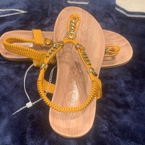 Ashley Blue sling back sandals